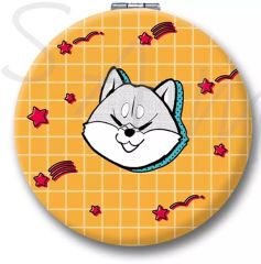 【中古】鏡・ミラー デザインE コンパクトミラー 「シバつき物件」