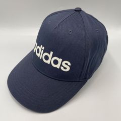 ■adidas アディダス ロゴキャップ ネイビー ONE SIZE ベースボールキャップ スナップバック ユニセックス 中古 ビッグロゴ