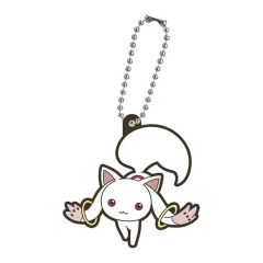 【中古】キーホルダー キュゥべえ 「劇場版 魔法少女まどか☆マギカ〈ワルプルギスの廻天〉 カプセルラバーマスコット」