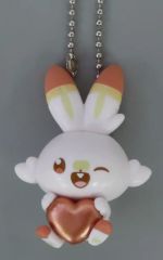【中古】キーホルダー ヒバニー 「ポケピース きらめきハートキーホルダー」