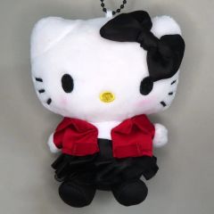【中古】ぬいぐるみマスコット・ぬいぐるみバッジ ハローキティ ぬいぐるみチャーム 「Happyくじ Sanrio characters PUNKS Party ～Halloween2026～」 B賞