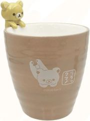 【中古】マグカップ･湯のみ リラックマ フィギュア付き和風食器シリーズ 和風湯呑み ベージュ 「リラックマ」