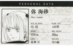 【中古】キャラカード 弥海砂 「デスノート展 DEATH NOTE EXHIBITION-Revival- プロフィールカードコレクション」