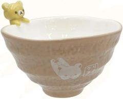 【中古】皿・ボウル リラックマ フィギュア付き和風食器シリーズ 和風茶碗 ベージュ 「リラックマ」