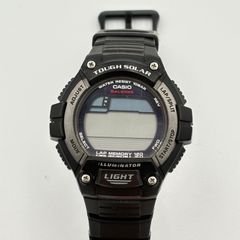◼︎カシオ タフソーラー W-S220 デジタルウォッチ ブラック ラバーバンド スポーツ　充電切れ