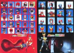 【中古】ポスター 販促B2ポスター 集合 「CD スーパー戦隊シリーズ TVサイズ主題歌集＆TVサイズ!仮面ライダー全主題歌集」