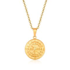 ネックレス メンズ ゴールド あずきチェーン ラウンド 八芒星ネックレス 星形ペンダント チタン 金属アレルギー対応 アクセサリー