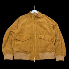 (L) ブラウン コーデュロイ ブルゾン ジャケット