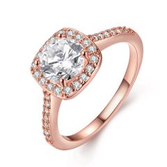ピンクゴールド×ホワイト 12号 リング・指輪 レディース ホワイトゴールド 18k キラキラ プラチナ ピンクゴールド