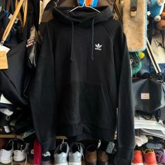 アディダス トレフォイル フリース (フリース) フーディー Tシャツ ブラック M