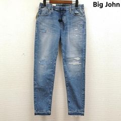 ビッグジョン 日本製 Ron Herman 別注 SURT ダメージ加工 イージー デニム パンツ MXSR01 メンズ L ISItems【USED】【古着】【中古】50169406