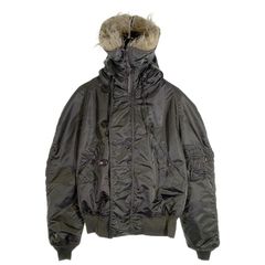 90's ALPHA INDUSTRIES アルファインダストリーズ N-2B フライトジャケット オリーブ 1615-573-8335 USA製 Size L