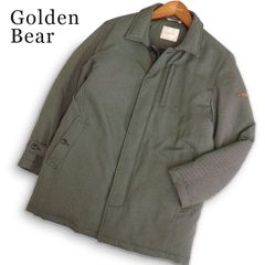 Golden Bear ゴールデンベア 秋冬★ ロゴ ワッペン ダウン ジャケット コート Sz.L メンズ
