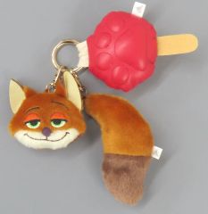 【中古】ぬいぐるみマスコット・ぬいぐるみバッジ ニック・ワイルド ぬいぐるみキーホルダー・キーチェーン 肉球＆しっぽ 「ズートピア」 ディズニーストア限定
