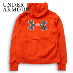 UNDER ARMOUR アンダーアーマー 秋冬★ ジップアップ 裏起毛 スウェット ロゴ刺繍 パーカー Sz.SM メンズ トレーニング
