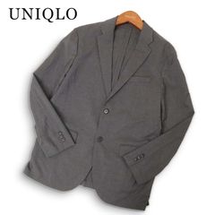 UNIQLO ユニクロ 春夏★ 【感動ジャケット】 SLIM FIT アンコン テーラード ジャケット 大きいサイズ Sz.XL メンズ グレー