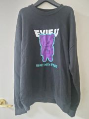 EVISU エヴィス スウェット ブラック PURPLE パープル クマ