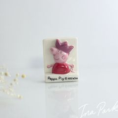 ペッパ・ピッグのフェーブ　フェーヴ　フランス製　ミニチュア　陶器　雑貨　Peppa Pig