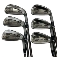 【中古】 プロギア PRGR 03(2025) BLACK 6S アイアンセット IR スペックスチールIII Ver.2 (フレックスSR) メンズ 男性用 右利き 右用 Cランク ゴルフクラブ