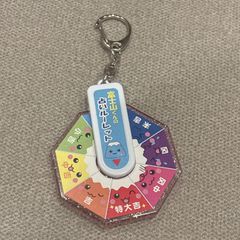 富士山くんの占いルーレット キーホルダー お土産 ルーレットキーホルダー ラメ