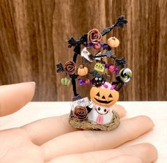 ミニチュア　【A】ハロウィンツリー　　ハロウィン飾り　ミニチュアスイーツ パンプキン