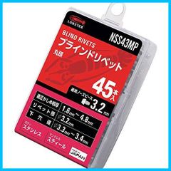 在庫セール ステンレス スチール エコパック 4-3 ブラインドリベット 45本入 ロブテックス NSS43MP