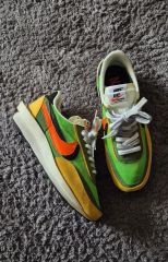 US9.5 NIKE x SACAI LDワッフル 黄色 緑