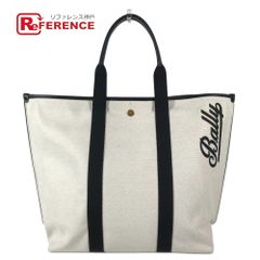 BALLY バリー ショルダーバッグ ロゴ バイカラー レザー/キャンバス ブラック