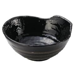 【新品】 萬古焼 とんすい 黒釉ライン 15531