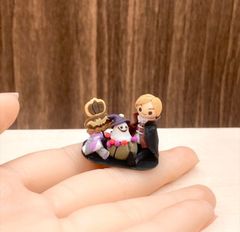 ミニチュア　ハロウィン 仮装バンパイアさん　　ハロウィン飾り　ミニチュアスイーツ パンプキン