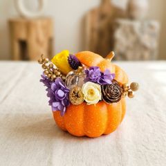 ハロウィン🎃かぼちゃアレンジメント🎃プリザーブドフラワー🌸ドライフラワー🍀✨自宅用✨プレゼント用🎁No,137