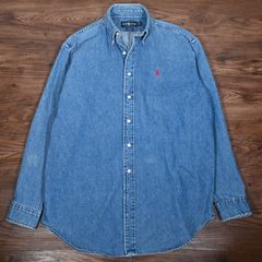 ラルフローレン　Ralph Lauren　デニムシャツ　長袖シャツ　BLAIRE　ブレア　刺繍　ポニー　Sサイズ