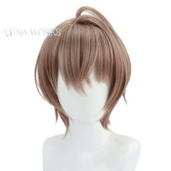 【新品未使用】LAOBAO コスプレ ウィッグ 加賀美ハヤト かつら カツラ ボブ 茶色 耐熱 変装用ウィッグ コスチューム小物 ハロウィン 仮装 c