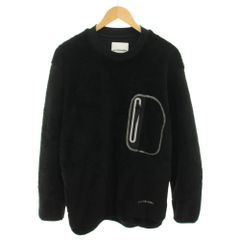 アンドワンダー and wander ハイロフトフリースプルオーバー High loft fleece pullover ボアトレーナー クルーネック 長袖 L 黒 ブラック 574-2241317 /YT