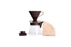 HARIO (ハリオ) コーヒーサーバー V60 02セット コーヒードリップ 1~4杯用 ブラウン VCSD-02CBR