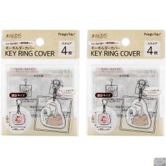 【4枚入×2組セット】アクキーカバー アクリルキーホルダー キーホルダーカバー キーカバー キーホルダーケース スクエア PVC