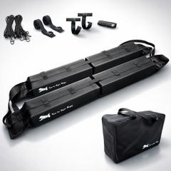 K◆T.S.H 車用 ルーフトップ ソフトキャリア 積載重量最大60kg 最大幅85cm レール不要 工具不要 全車種対応 簡単取り付け ルーフ ラック サーフボード カヤック カヌー スノーボード スキー 車載 車 カーラック カーキャリア e0645078