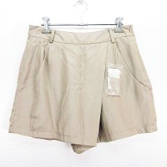 ナチュラルビューティーベーシック NATURAL BEAUTY BASIC ショートパンツ ボトムス 巻きスカート風 M ベージュ ※EKM