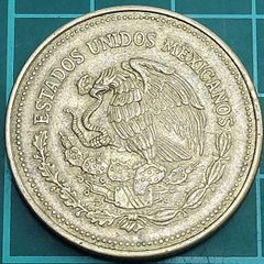 1989年 メキシコ 1000ペソ アルミ青銅貨 フアナ・デ・アスバヘ 鷲と蛇 国章 インフレ通貨 外国コイン 海外硬貨 古銭 旧貨幣 廃止通貨 ヴィンテージ コレクション【L738】