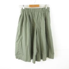 アダムエロペ Adam et Rope' ワイドパンツ クロップド カーキ 緑 38 *T296