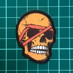 ST028 ステッカー シール スカル ハロウィン 骸骨 ドクロ スケルトン