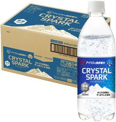 CRYSTAL SPARK(クリスタルスパーク) 炭酸水 500ml ×24本 強炭酸水 アイリスオーヤマ ペットボトル ケース 500ミリリットル ボトル 割り材