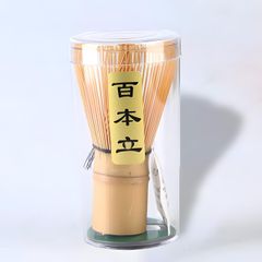茶筅 百本立 茶道具 茶せん 茶筌 竹製 抹茶 粉末 泡立て器 伝統工芸品 茶道ツール 稽古用、初心者向け 伝統工芸品・熟練職人手作り 家庭茶道・茶文化学習向け・午後ティー 0