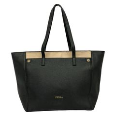 FURLA(フルラ) ショルダーバッグ 黒×ベージュ レザー