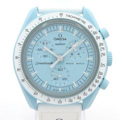 OMEGA(オメガ) 腕時計美品  MISSION TO URANUS S033L100 メンズ Swatchコラボ ライトブルー