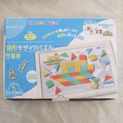 [解説書、箱にダメージあり] kumon　公文　くもん　図形モザイクパズル