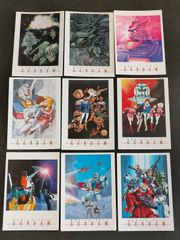 eb608 機動戦士 ガンダム カード まとめ イラスト ザク部隊 ザクII RX-78-2 ガンダム アムロ セイラ キスシーン ホワイトベース乗組員集合 RX-78-2 ガンダム ホワイトベース ガンダム キャラクター 9枚