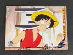 eb611 ワンピース ONE PIECE トレーディングステッカー カード モンキー D ルフィ トレカ 017 アマダ トレーディングステッカー
