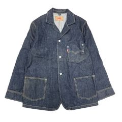 新品同様 Levi's リーバイス 70741 デニム カバーオール ワーク ジャケット ブルゾン 00's オールド M インディゴ メンズ 古着 中古 USED