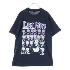 VINTAGE (ヴィンテージ) 90s Vintage USA製 Last Rites Tee ヴィンテージ 黒タグ ラストライツ クルーネック 半袖Tシャツ カットソー ブラック